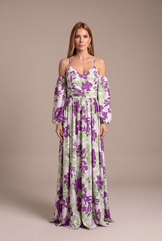 Dress Francisca - Mix Flower Purple 2370381898