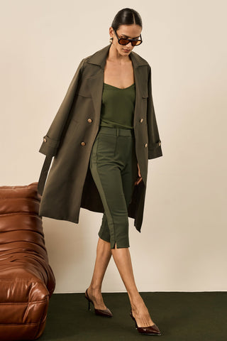 Trend Coat Longo - Oliva