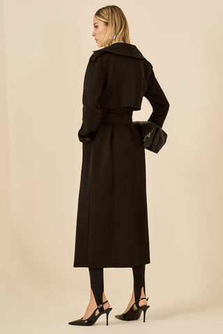 Trend Coat Longo - Preto