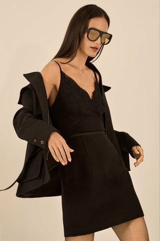 Camiseta C/ Aplicaçao - Preto