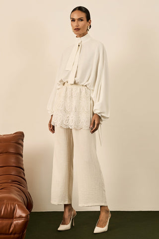Blusa Cropped Moderna - Off White