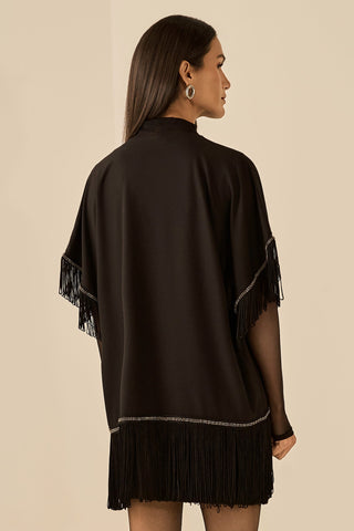 Kimono C/ Franjas - Preto