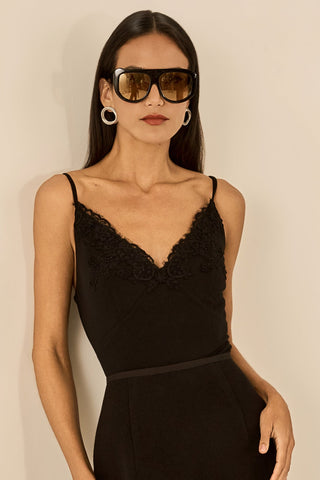 Camiseta C/ Aplicaçao - Preto