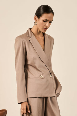 Conjunt Blazer E Calça Aladim - Rosa Queimado