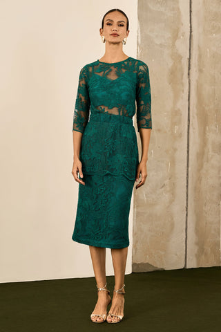 Conjunto Elegante De Renda - Floresta