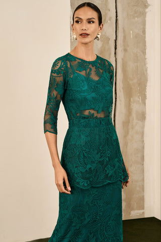 Conjunto Elegante De Renda - Floresta