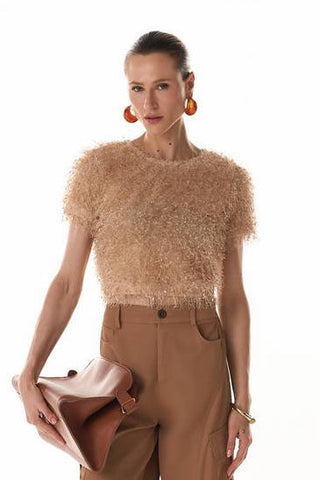 Blusa Tec Pelo - Areia