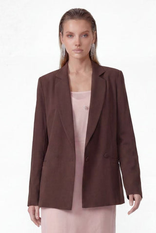 Blazer Alfaiataria - Marrom